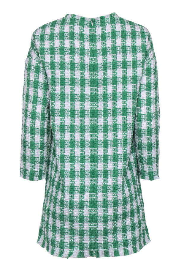 Current Boutique-Tuckernuck - Green & White Plaid Tweed Dress Sz S