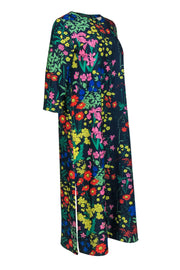 Current Boutique-Tuckernuck - Navy & Multicolor Floral Print Maxi Dress Sz S