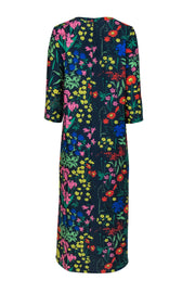 Current Boutique-Tuckernuck - Navy & Multicolor Floral Print Maxi Dress Sz S