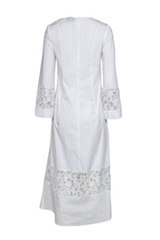 Current Boutique-Tuckernuck - White Long Sleeve Maxi Dress w/ Lace details Sz S