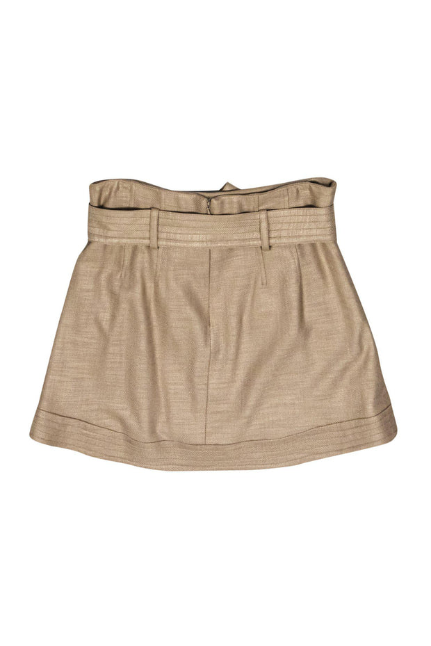 Current Boutique-Veronica Beard - Beige Skirt w/ Belt Sz 8