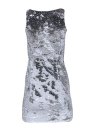 Current Boutique-Vince Camuto - White & Silver Two-Way Sequin Shift Dress Sz XXS