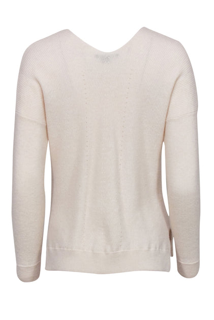 Vince white cheap cashmere sweater