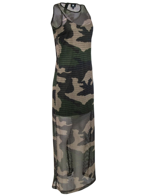 Camo mesh outlet dress