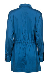 Current Boutique-Worth New York - Teal Button-Up Windbreaker Jacket Sz M