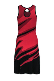 Current Boutique-Yoana Baraschi - Black & Red Marbled Knit Bodycon Sz XS