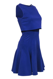 Current Boutique-ZAC Zac Posen - Purple Sleeveless Fit & Flare Dress w/ Layered Top Sz 4