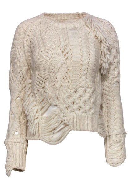 Cream Chunky Knit Sweater