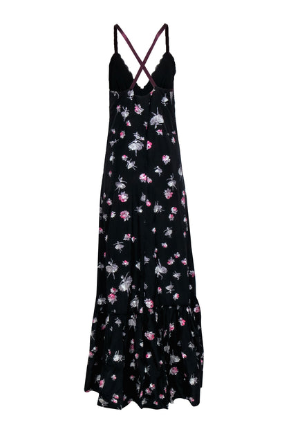 Marc Jacobs - Black Floral Ballerina Print Maxi Dress Sz 4 Marc Jacobs - Black Floral Ballerina Print Maxi Dress Sz 4