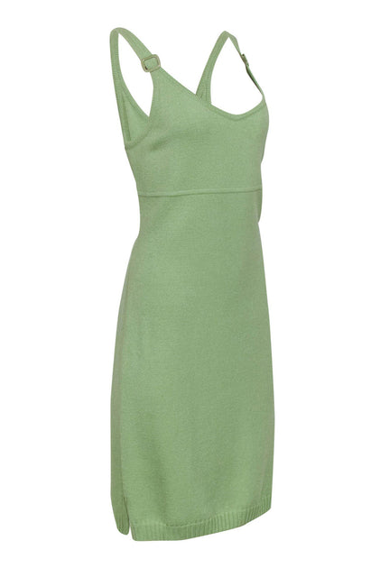 green emerald velvet dress St. John
