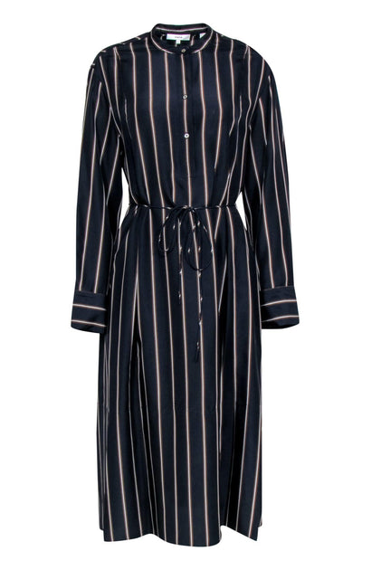 pinstripe dress long sleeve Vince