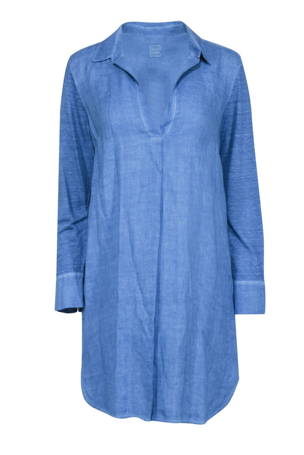 120% Lino - Blue Linen Tunic Dress Sz S 120% Lino - Blue Linen Tunic Dress Sz S