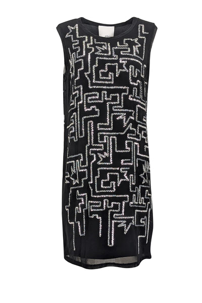 3.1 phillip lim sequin dress Fringe Sequins Slip Dress - Chocolate