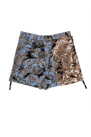 Current Boutique-3.1 Phillip Lim - Blue, Black, Beige, Yellow, & Green Multi Print Shorts Sz 8