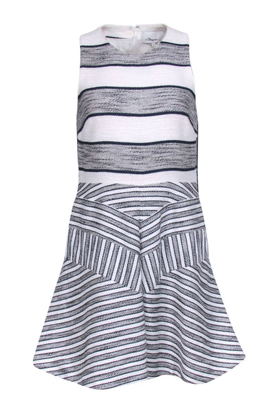 Current Boutique-3.1 Phillip Lim - Ivory, Navy, & Black Sleeveless Dress Sz 6