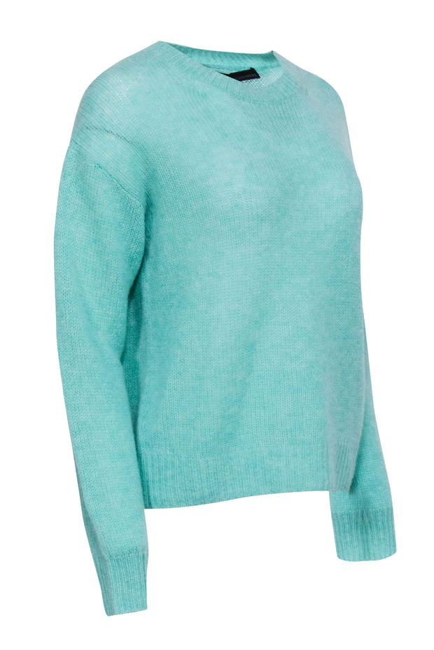 Current Boutique-360 Cashmere - Seafoam Green Knit Crewneck Sweater Sz M