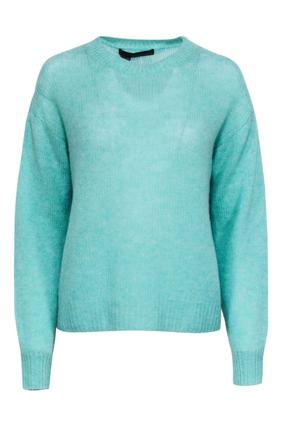 Current Boutique-360 Cashmere - Seafoam Green Knit Crewneck Sweater Sz M