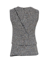 Current Boutique-3.1 Phillip Lim - Black & White Tweed Sleeveless Top Sz 2