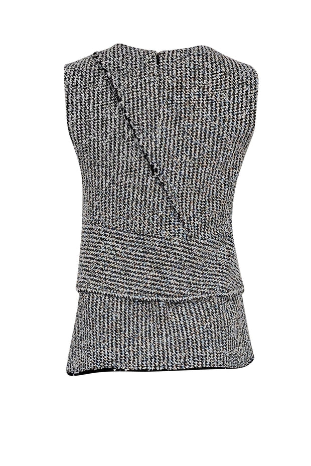 Current Boutique-3.1 Phillip Lim - Black & White Tweed Sleeveless Top Sz 2