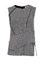 Current Boutique-3.1 Phillip Lim - Black & White Tweed Sleeveless Top Sz 2