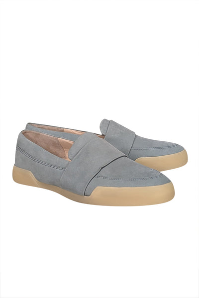 Current Boutique-3.1 Phillip Lim - Pale Blue Leather Platform Flats Sz 10