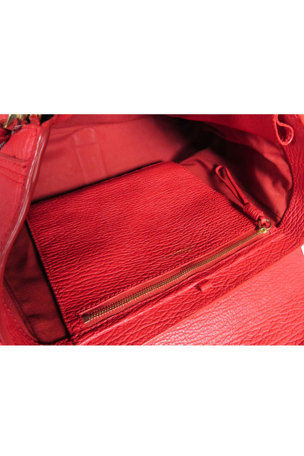 Current Boutique-3.1 Phillip Lim - Red Leather Pashli Satchel Bag