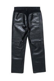 Current Boutique-AGOLDE - Black Denim w/ Leather Blend Detail Sz 8