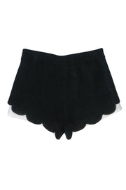 Current Boutique-A.L.C - Black & White Colorblock Shorts w/ Scallop Hem Sz 4