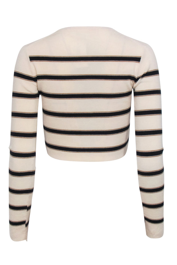 Current Boutique-A.L.C. - Cream & Navy Stripe Wool Blend Top SZ XS