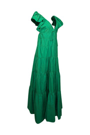 Current Boutique-A.L.C. - Green Maxi V-Neckline Dress Sz 12