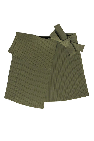 Current Boutique-A.L.C. - Green Pleated Wrap Skirt Sz 0