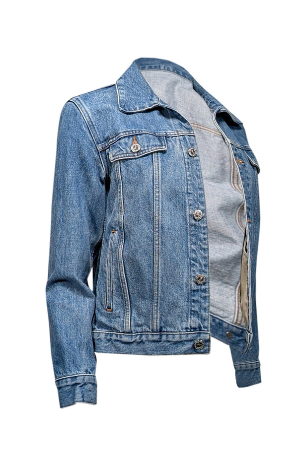 Current Boutique-A.P.C. - Blue Medium Wash Denim Jacket Sz XS