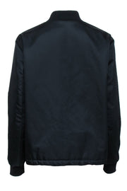 Current Boutique-Acne Studios - Black Nylon Zipper Front Bomber Jacket Sz 2