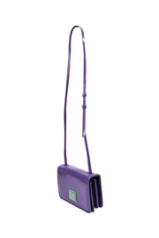 Current Boutique-Acne studio - Purple w/ Green Face Patch Patent Leather Crossbody Bag