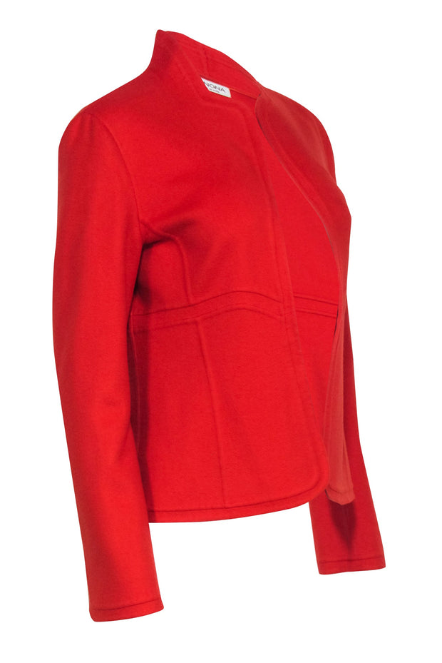 Current Boutique-Agnona - Orange Open Front Jacket Sz 8