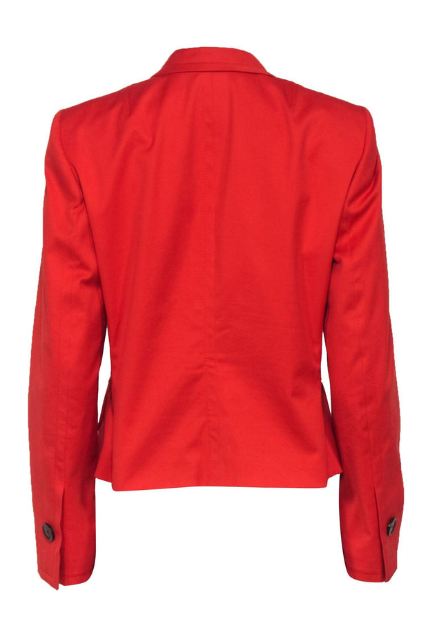 Current Boutique-Akris Punto - Orange Twill Single Button Blazer Sz 10