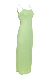 Current Boutique-Alberta Ferretti - Light Green Sleeveless Maxi Dress Sz 8