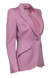 Current Boutique-Alexander McQueen - Blush Pink Single Button Blazer Sz 6