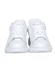 Current Boutique-Alexander McQueen - White Leather Lace Up Sneakers Sz 7.5