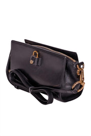 Current Boutique-Alexander Wang - Black Leather Gold Hardware Crossbody Bag