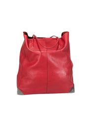 Current Boutique-Alexander Wang - Red Leather Shoulder Bag w/ Structured Base