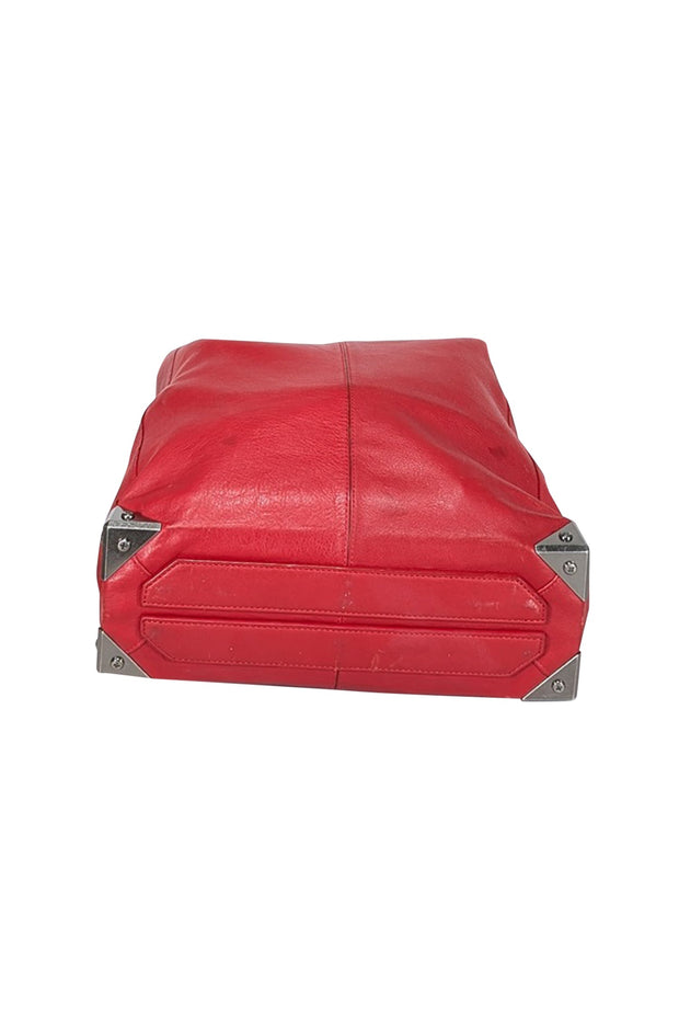 Current Boutique-Alexander Wang - Red Leather Shoulder Bag w/ Structured Base