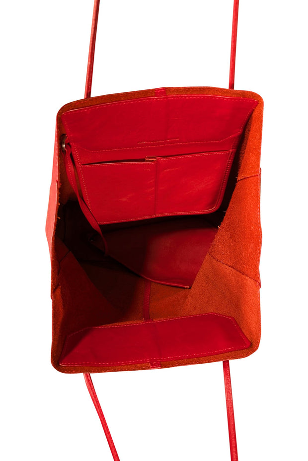 Current Boutique-Alexander Wang - Red Leather Shoulder Bag w/ Structured Base