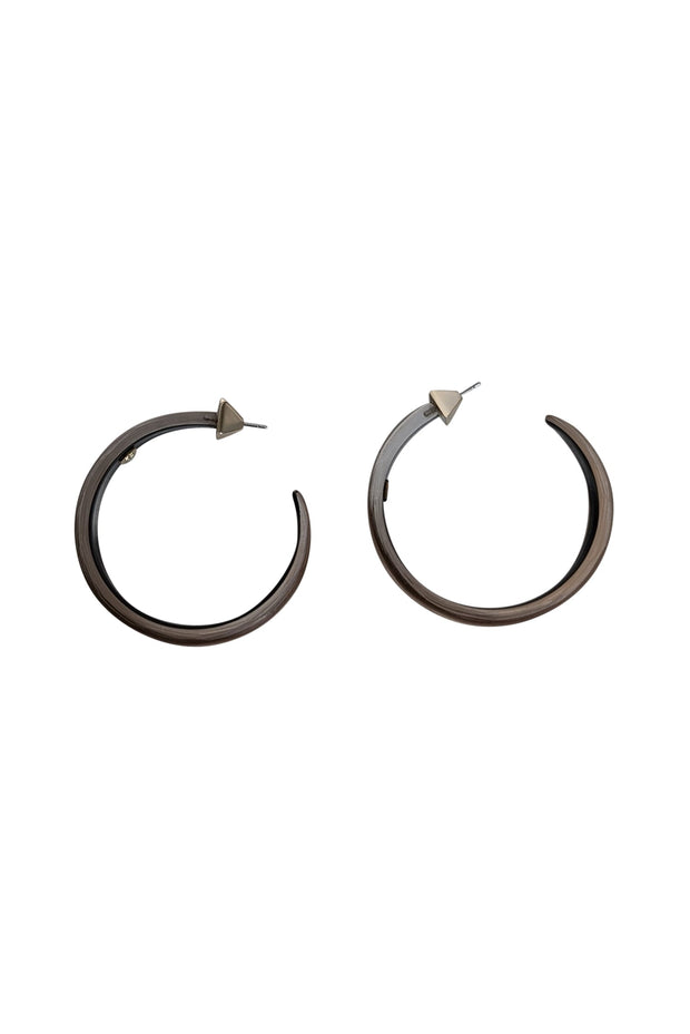 Current Boutique-Alexis Bittar - Bronze Lucite Hoop Earrings