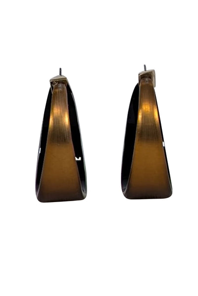 Current Boutique-Alexis Bittar - Bronze Lucite Hoop Earrings