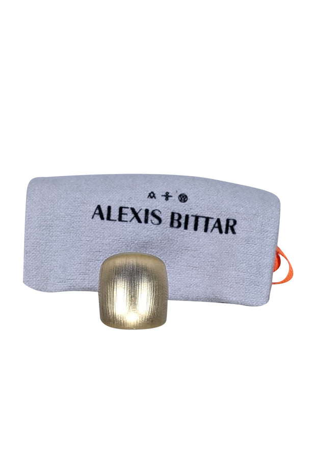 Current Boutique-Alexis Bittar - Gold Lucite Ring Sz 7