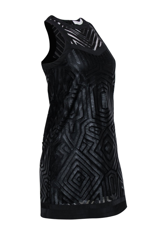 Current Boutique-Alexis - Black Geo Print Sleeveless Dress Sz XS