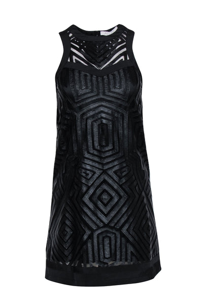 Current Boutique-Alexis - Black Geo Print Sleeveless Dress Sz XS