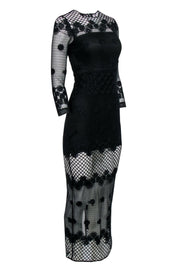 Current Boutique-Alexis - Black Lace "Axelle" Maxi Dress Sz XS