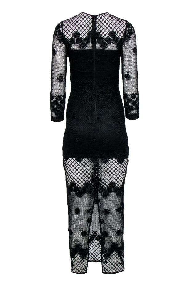Current Boutique-Alexis - Black Lace "Axelle" Maxi Dress Sz XS